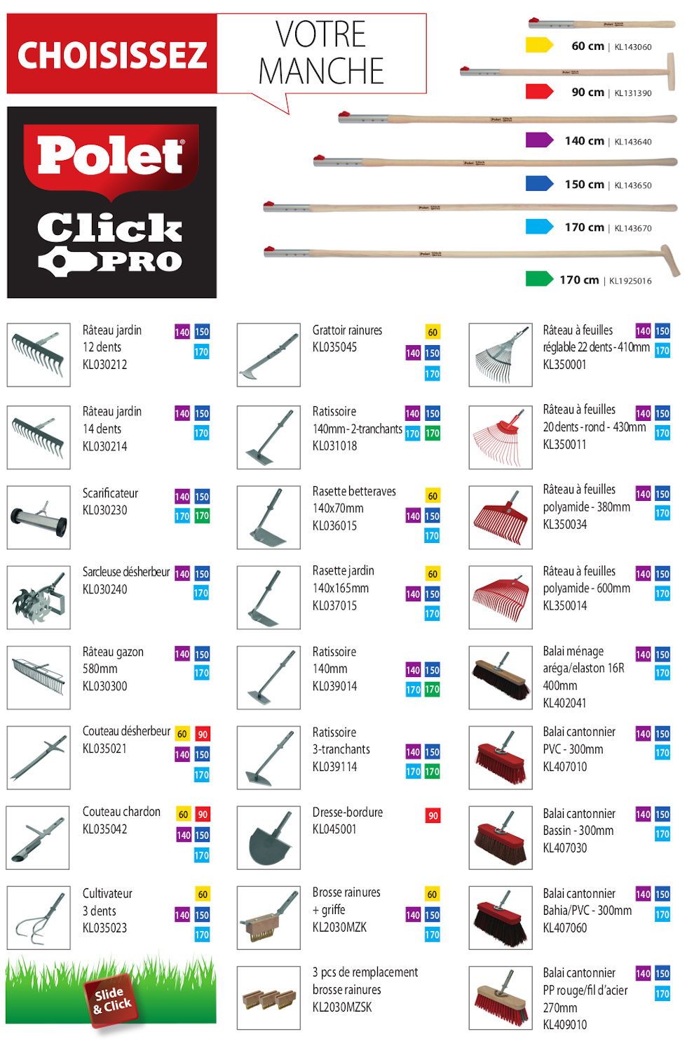 Outillage Polet Click - Exclusivit� Suisse chez Jarditec !
