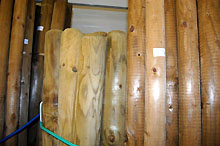Tuteur bois - L 250 cm / 70 mm vert