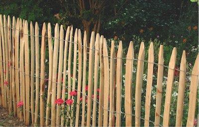 Cl�ture ch�taignier ganivelle - H 80cm  L 5m