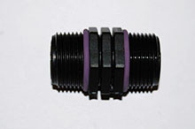 Raccord � visser PP - 3/4 M  x  3/4 M O-Ring