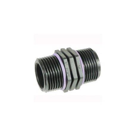 Raccord � visser PP - 1 M  x  1 M O-Ring