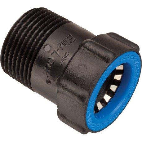 Raccord droit Blu-Lock  - 24mm. x 3/4 m�le