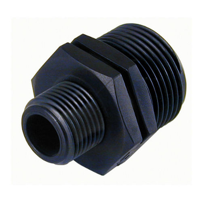 Raccord � visser PP - 1 M  x  1 1/4 M O-Ring