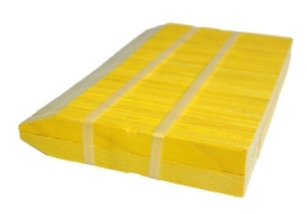 Etiquettes bois  planter 16x2 cm - 100pc jaune