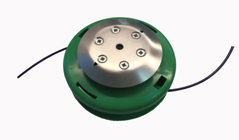 Tte de dbroussailleuse - inox automatique verte tte